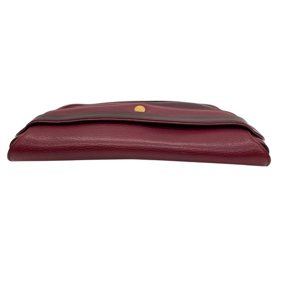 Cartier Must Line Clutch Bag, Bordeaux Leather with Gold Hardware, Guarantee ... - Picture 5 of 16